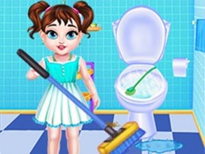 Baby Taylor House Cleaning Kids Game