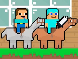 Noob vs Pro HorseCraft Adventure Game