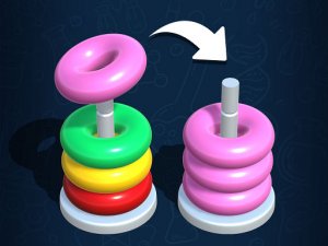 Color Hoop Stack Puzzle Game
