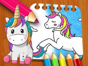 Unicorn Coloring Book Game
