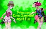 Princess Cute Zombies April Fun - Zombie Makeover Online Game